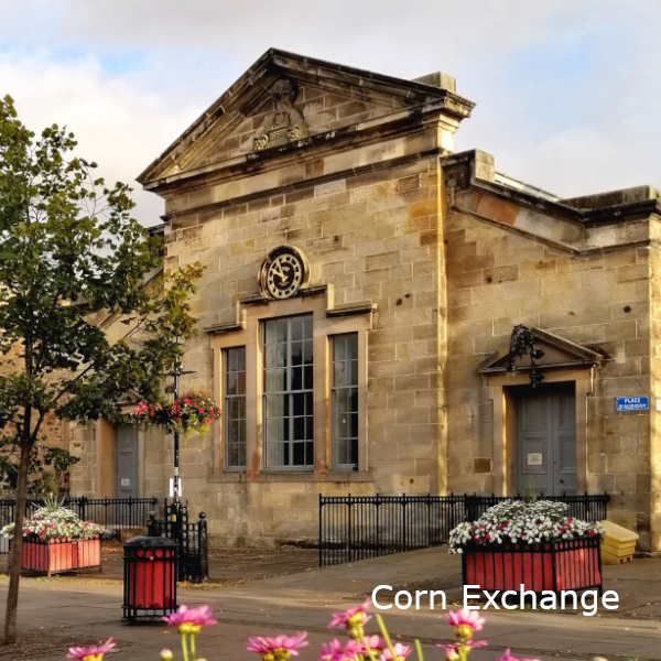 Square Corn Exchange With Label